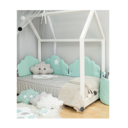 Baby Star Σετ προίκας κρεβατιού Σύννεφο Μέντα 3τμχ